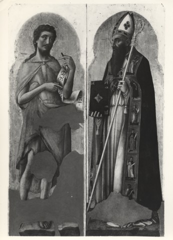 Anonimo — Vivarini Antonio - sec. XV - San Giovanni Battista; Sant'Agostino (?) — insieme